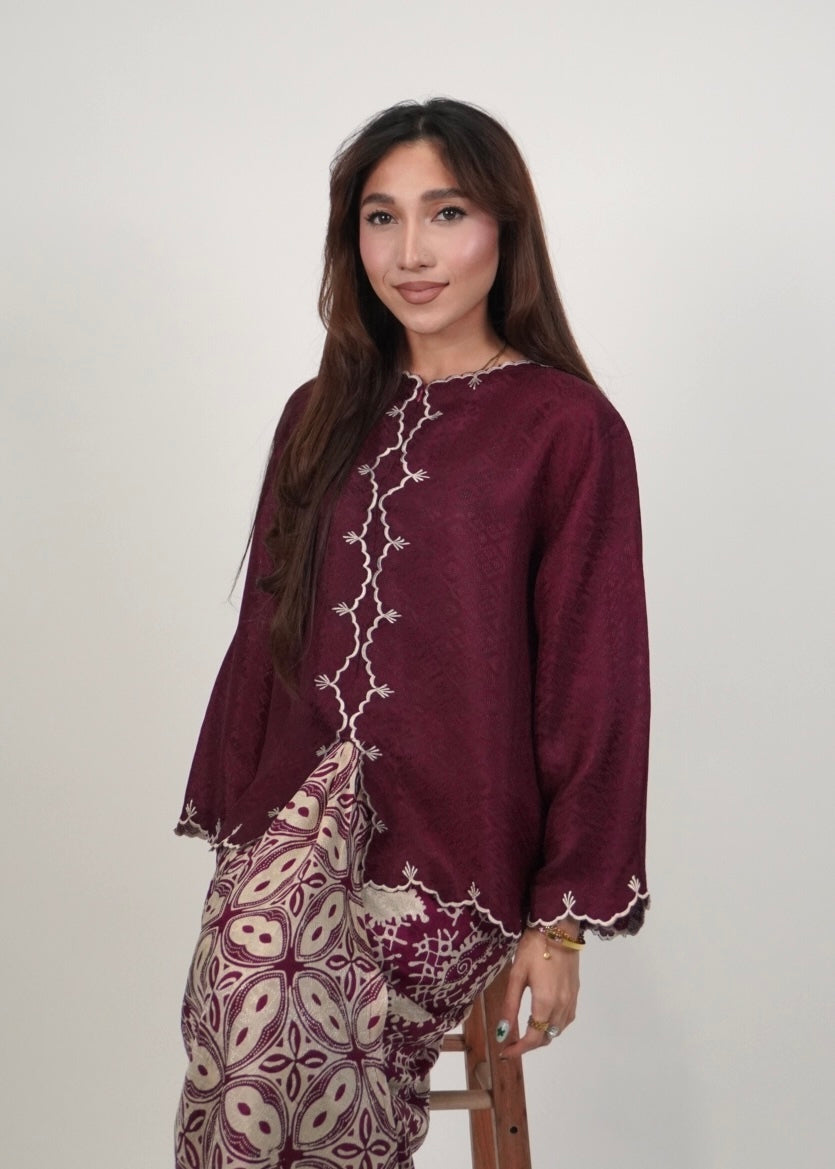 Qayla in Rich Burgundy