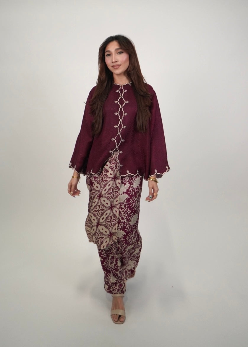 Qayla in Rich Burgundy