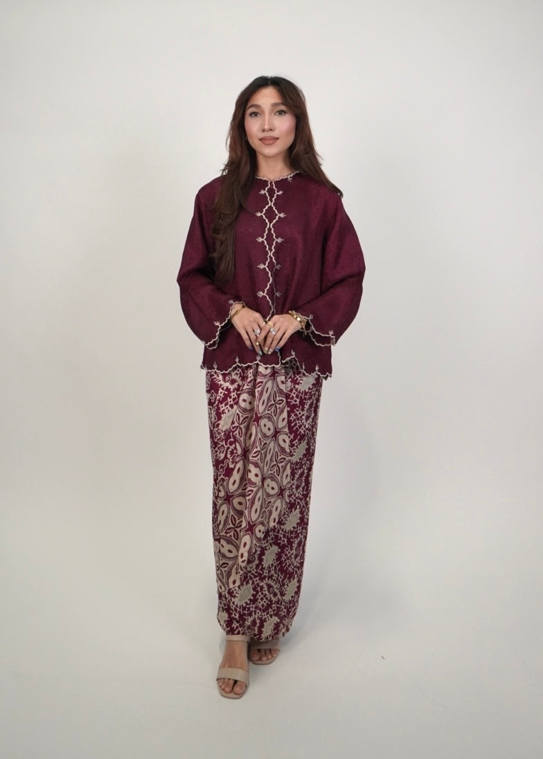 Qayla in Rich Burgundy