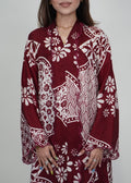 Qaseh Long in Dark Red