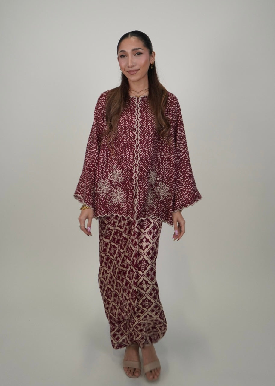 Qayla in Dark Red