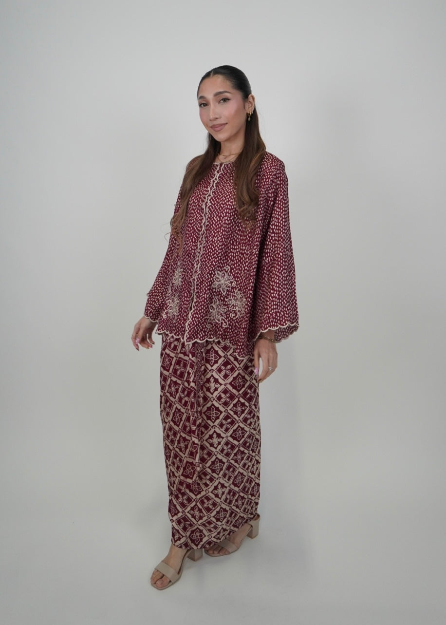 Qayla in Dark Red