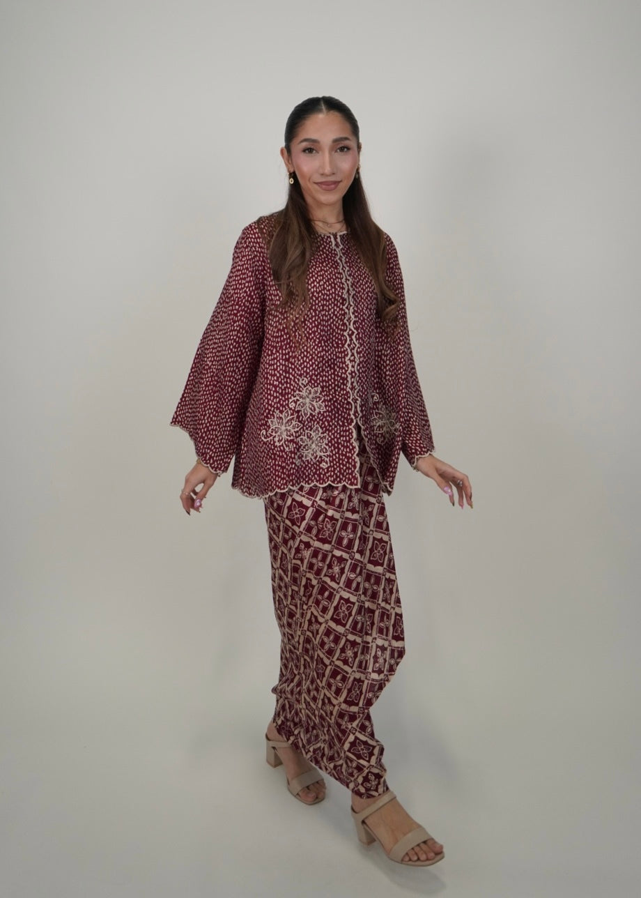 Qayla in Dark Red