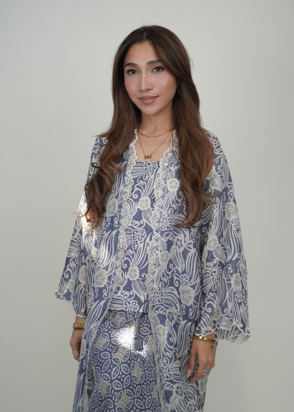 Kuntum Long in Dusty Blue