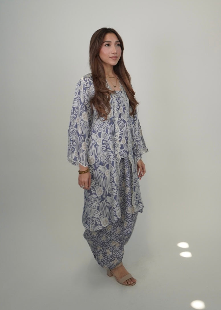 Kuntum Long in Dusty Blue