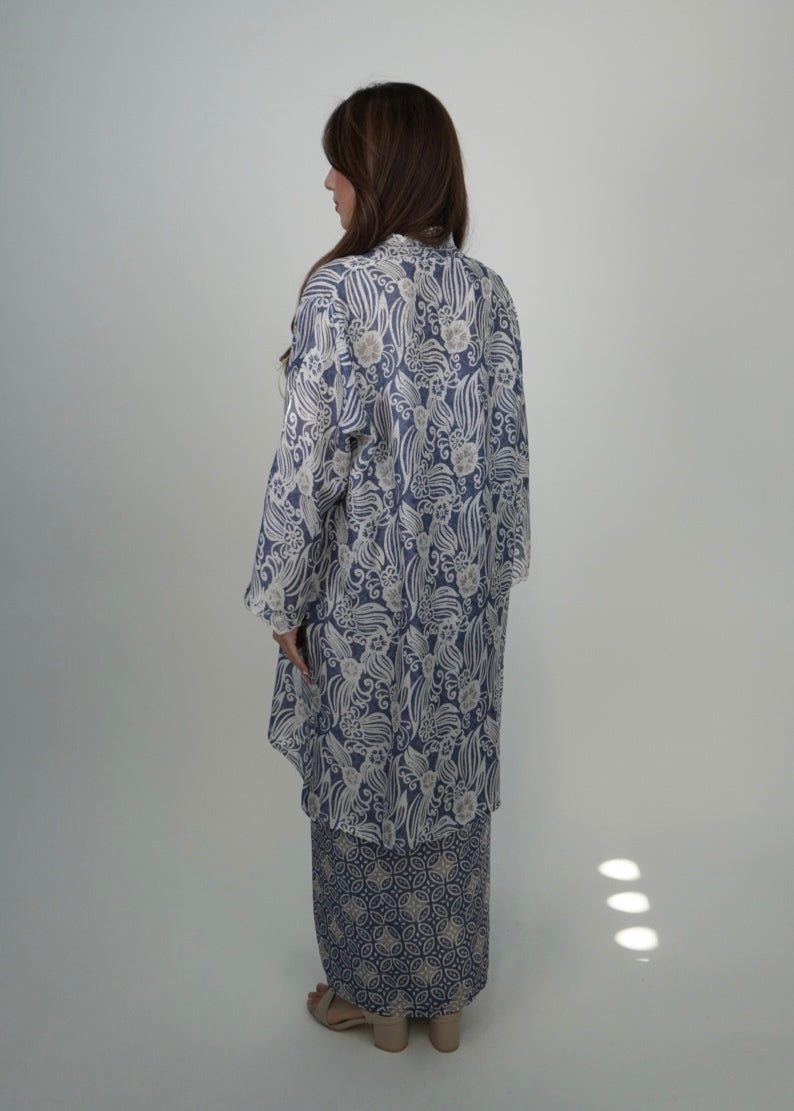 Kuntum Long in Dusty Blue