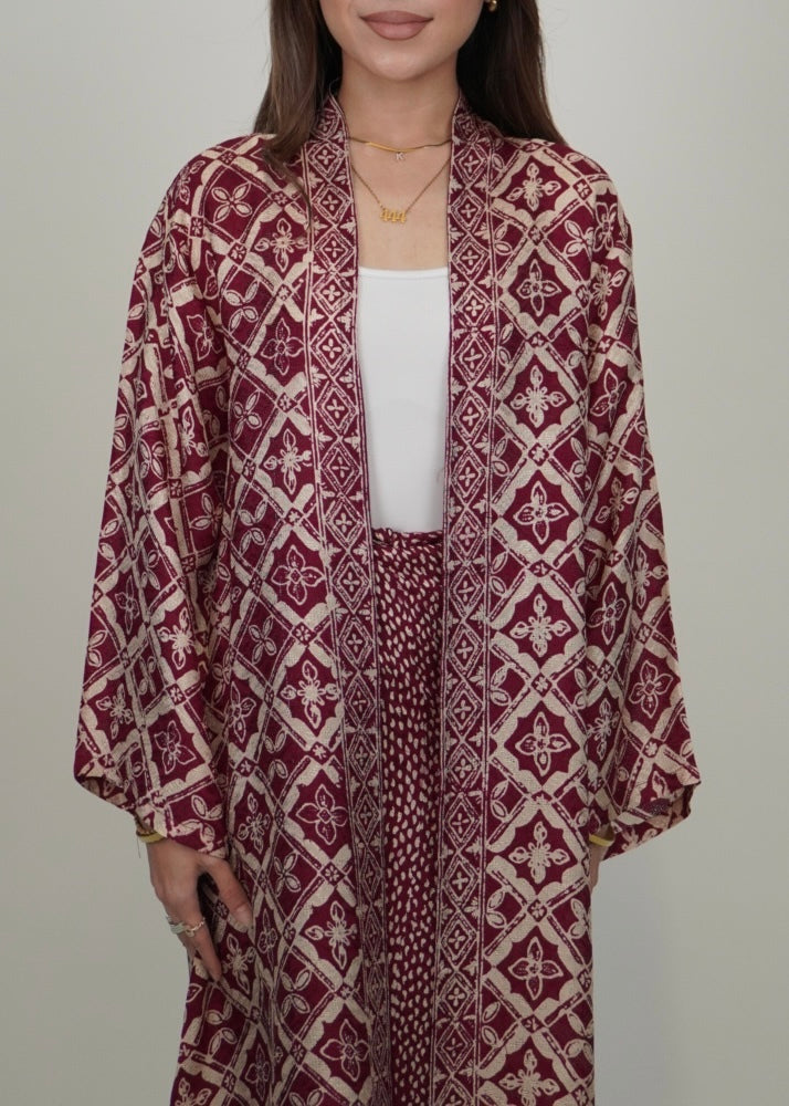 Salina Outerwear In Dark Red