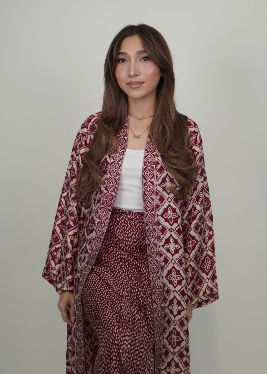 Salina Outerwear In Dark Red