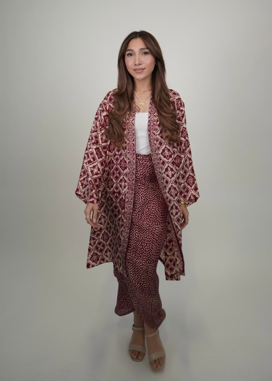 Salina Outerwear In Dark Red