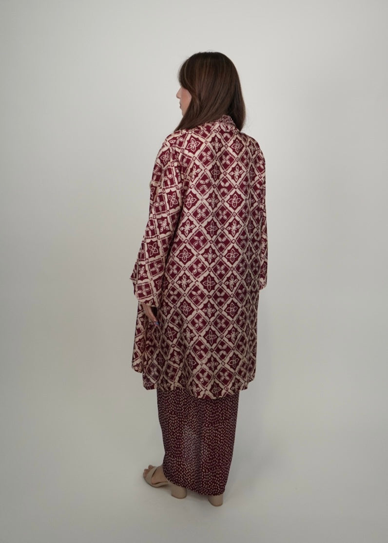 Salina Outerwear In Dark Red