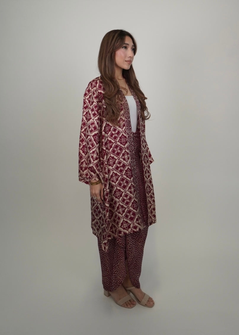 Salina Outerwear In Dark Red