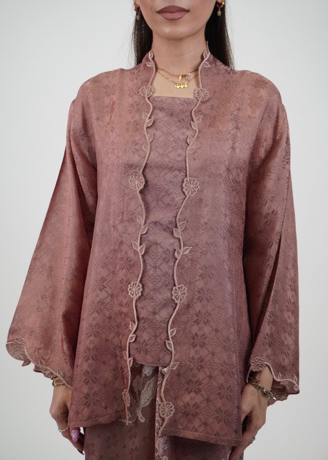 Ikat Kuntum in Rosy Brown
