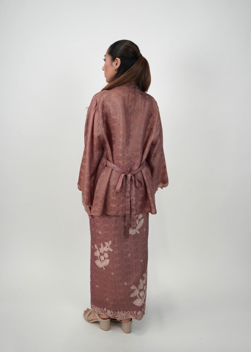 Ikat Kuntum in Rosy Brown