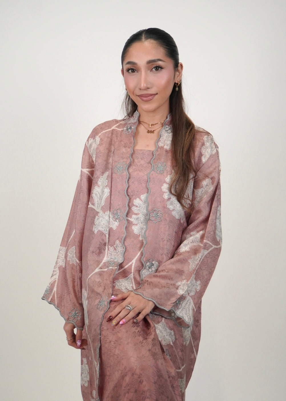 Kuntum Long in Dusty Rose